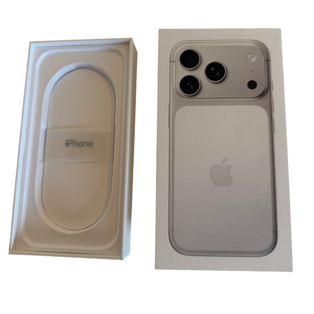Apple iPhone 17 Pro Empty Box Only Silver 512GB Model A3256 Replacement Box
